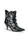 Black Dirty Skull Ankle Boot - 11
