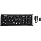 IOGEAR Long Range Media Center Desktop Keyboard and Mouse Combo,2.4GHz Wireless GKM551R (Black)
