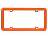 Valor Auto Companion LPF6S004 Carrot Orange Plastic License Plate Frame