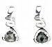 Barse Norwegian Moonstone Charm Hoop Earrings