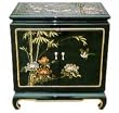 Asian Furniture & D&eacute;cor - 26" Ming Design Chinese Lacquer Oriental End Table Nightstand HA2011