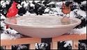 API 20 Inch Heated Deck Rail Bird Bath with Quick Release