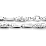Iced Out Cubic Zirconia 6mm CZ Bullet Iced Out Chain