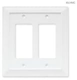 Wood Architectural Double GFCI/Rocker Wall Plate