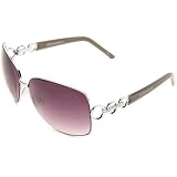 Steve Madden S5189 SLV Retangular Sunglasses