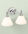 Martha Stewart Conservatory Collection 2-Light Vanity Strip Polished Nickel ONE SIZE