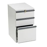 20000 Series Mobile Pedestal File, 3-Drawer: 2 Box/1 File, 19-7/8d, Light Gray (HON23720Q)