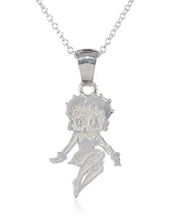 Betty Boop Girls Sterling Silver Pendant Necklace and Chain