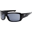 Fox Racing The Redeem Adult Sportswear Sunglasses w/ Free B&F Heart Sticker Bundle - Polished Black/Grey
