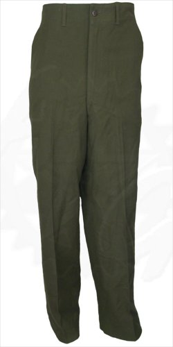 Military M-1951 Field Trousers, 100% Wool - Olive Drab - Army Issue