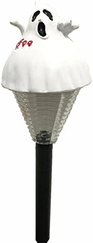 Solar LED Halloween Path Light Decorations Lawn Lamp Led Outdoor In-Ground Garden lights(2 pack,ghost)