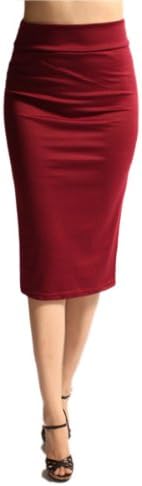 82 Days Women's Ponte Roma From Office Wear To Below Knee Pencil Skirt