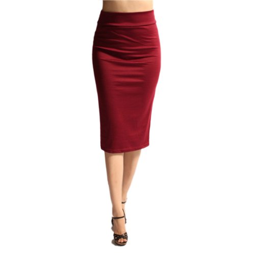 82 Days Women's Ponte Roma From Office Wear To Below Knee Pencil Skirt