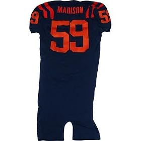 # 59 Madison Syracuse 2006 Game Used Navy Football Jersey - Steiner Sports Certified - Footballs