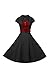 iLover Women's Classy Vintage Audrey Hepburn Style 1940's Rockabilly Evening Dress