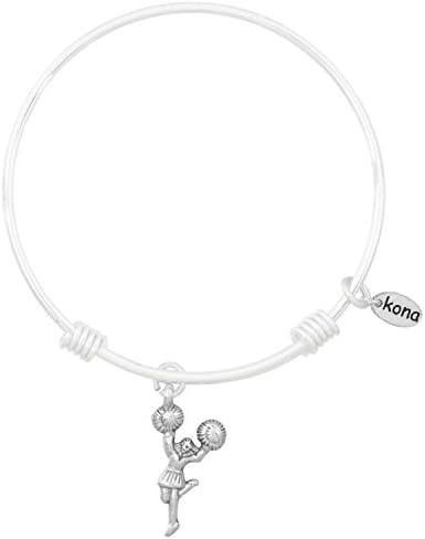 Cheerleader Silver Expandable Kona Bracelet