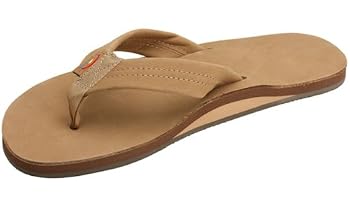 Rainbow Womens Single Layer Wide Strap Sandals