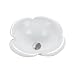 Decolav 1461-CWH 20-Inch Round Petal-Shaped Ceramic Vitreous China Vessel, White