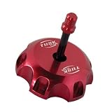 Tusk Billet Aluminum Gas Cap, Clarke Fuel Tanks Red