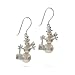 Eve's Addiction Frosty the Snowman Freshwater Pearl Earrings