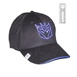 Transformers Black Embroidered Decepticon Logo Baseball Cap