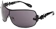 Affliction Sunglasses Fiona Shield Sunglasses,Black,138 mm