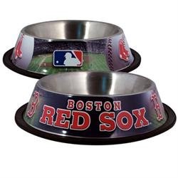 NEW! 32oz Boston Red Sox Stainless Steel Pet Bowl