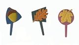 Fall Leaves Cupcake Picks - 12ct