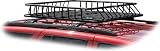 New Black Roof Rack Top Cargo Luggage Carrier With 24" Extension & Wind Fairing