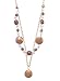 17 14/20 Gold Fill Necklace with Glass Beads,Red Mother of Pearl and Cultured Freshwater Coin Pearl