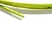 Vinyl Coated Galvanized Steel Wire Rope 3/16 Fluorescent Yellow 7x7 920lb Strength #GC0947 50' Length