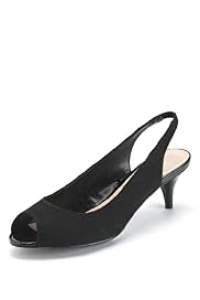 Peep Toe Stiletto Heel Slingback Shoes
