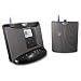 EOS 100T1RB Wireless Audio System with Universal iPod Docking Base and Remote Speaker (Black)