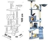 CAT TREE SCRATCHING POST TOYS SCRATCHER ACTIVITY CENTRE LARGE 60 X 60 X 189cm BLUE *BRAND NEW*