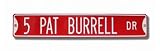 Authentic Street Signs Philadelphia Phillies 5 Pat Burrell DR Street Sign