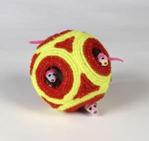 Classic Pet Products Roll and Pop Peek A Boo 5in Cat Ball Toy