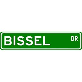 BISSEL Street Sign ~ Personalized Family Lastname Sign ~ Gameroom, Basement, Garage Sign... by Bissel