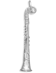 Clarinet Charm, Sterling Silver