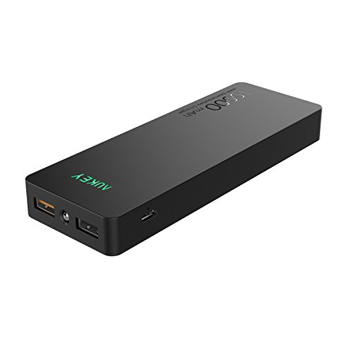 AUKEY 10000mAh Portable Fast Charger with Qualcomm Quick Charge 2.0 for Smart Phones - Black