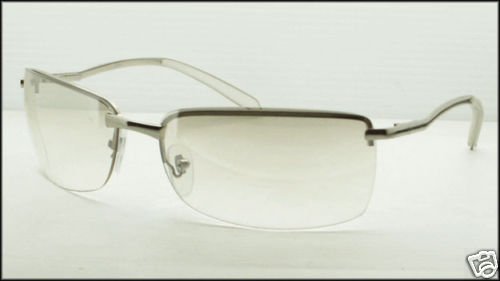 CLEAR LENS METAL FRAME FASHION SUNGLASSES MENS WOMEN'S