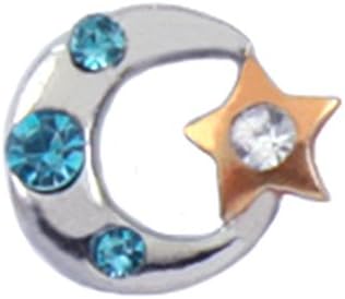Floating Locket (Moon and Star)