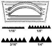 Clark Tile PT-062 Poly-Pro V-Notch Trowel