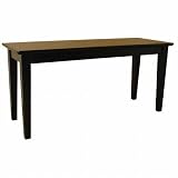 International Concepts Shaker Styled Bench in Black