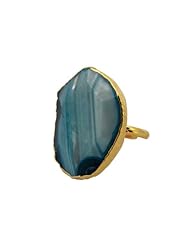 Charlene K Turquoise Agate Quartz Gemstone Ring