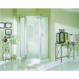 Sterling NI3196A-38S/W Economy Shower Kit Neoangle 18-1/4 x 25-1/4 x 36-1/4 x 72 Rain Glass Silv
