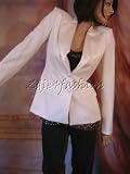 Yves Saint Laurent - $2210 New YSL YVES SAINT LAURENT Cream Wool Tux Jacket 38 6
