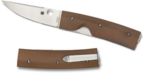 Spyderco Nilakka G-10 Plain Edge Knife, Brown Spyderco Nilakka G-10 Plain Edge Knife, Brown Hunting Knives