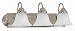 Nuvo 60/321 Three Light 24-Inch Vanity Light with Alabaster Glass, Brushed Nickel