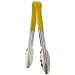 Carlisle 60756004 Yellow 9-1/2-Inch Stainless Steel Spectrum Tong with Vinyl Handle (Case of 12)