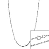 Sterling Silver 1.4mm Box Chain Necklace 16